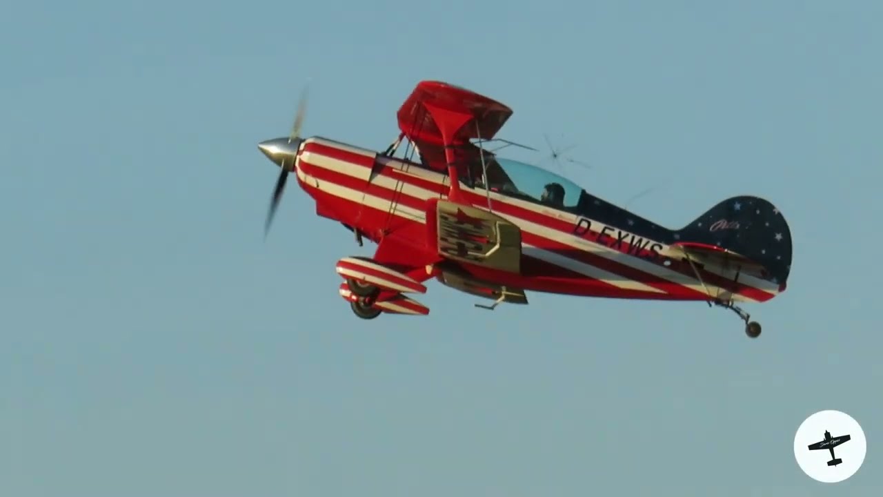 Pitts Special S-2A (D-EXWS) Takeoff and Landing