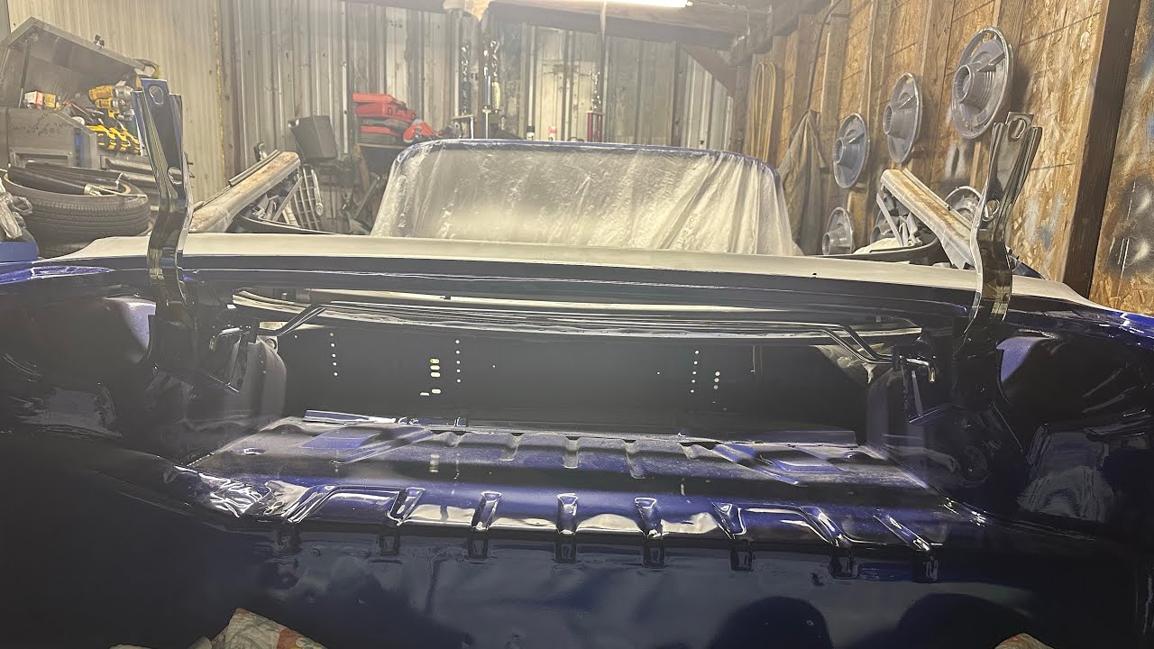 Trunk hinges and tensioner install 1963 Chevy Impala Convertible
