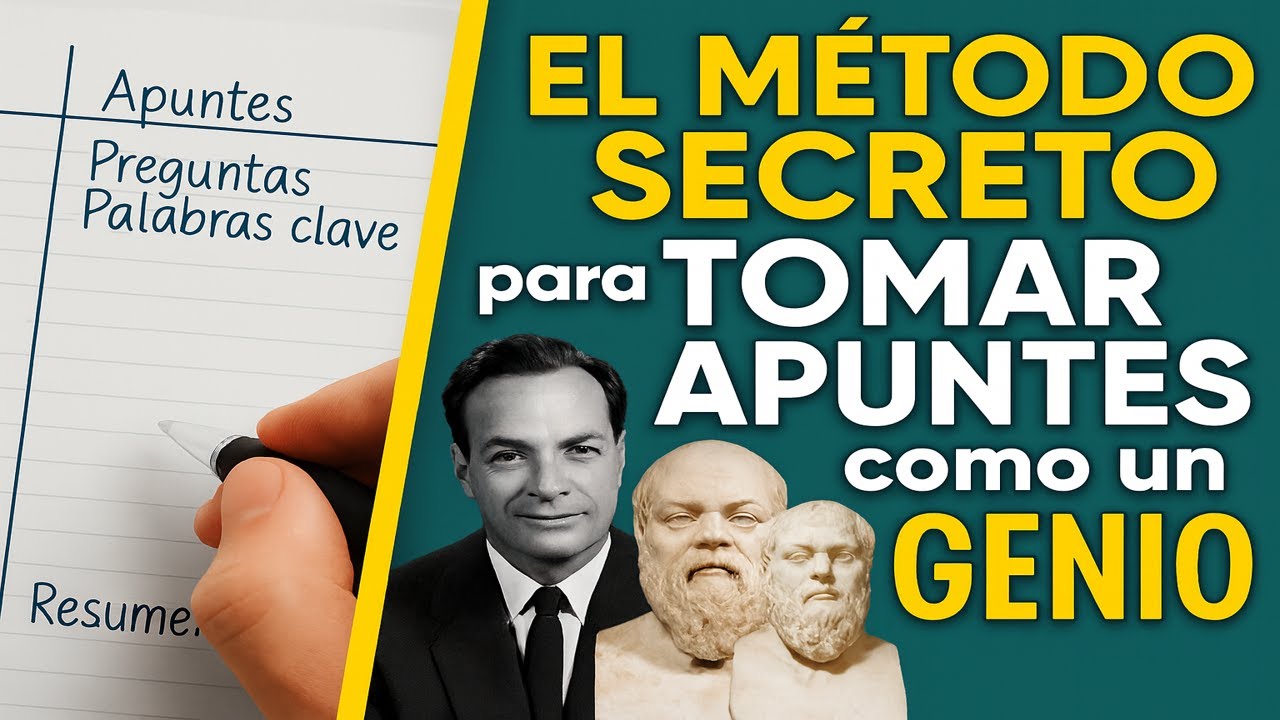 El M&Eacute;TODO SECRETO para TOMAR APUNTES como un GENIO (Cornell + Feynman + S&oacute;crates)