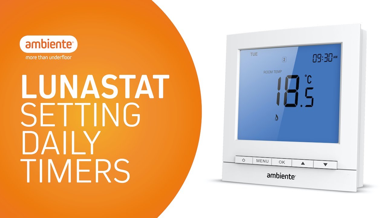 LunaStat® | Setting Temperature Schedules | Ambiente