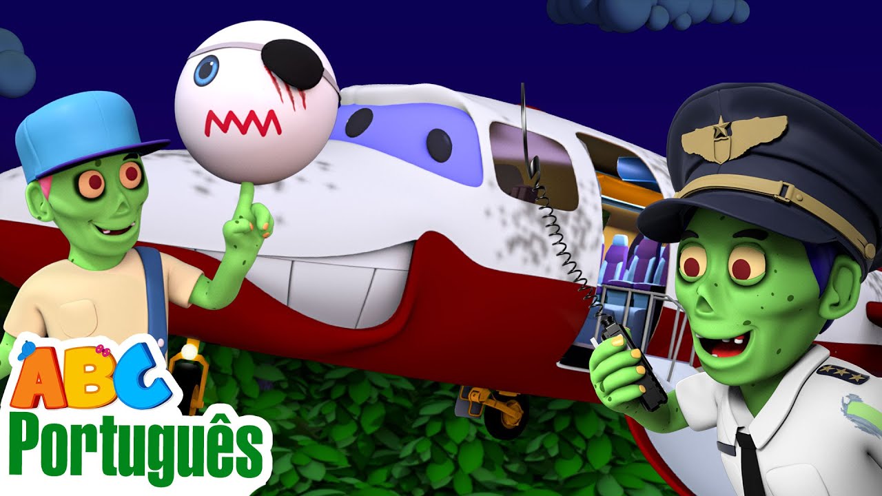 7 Zumbis em um Avião! ✈️ Aventura Assustadora de Halloween | Aqui Bebês Cantam