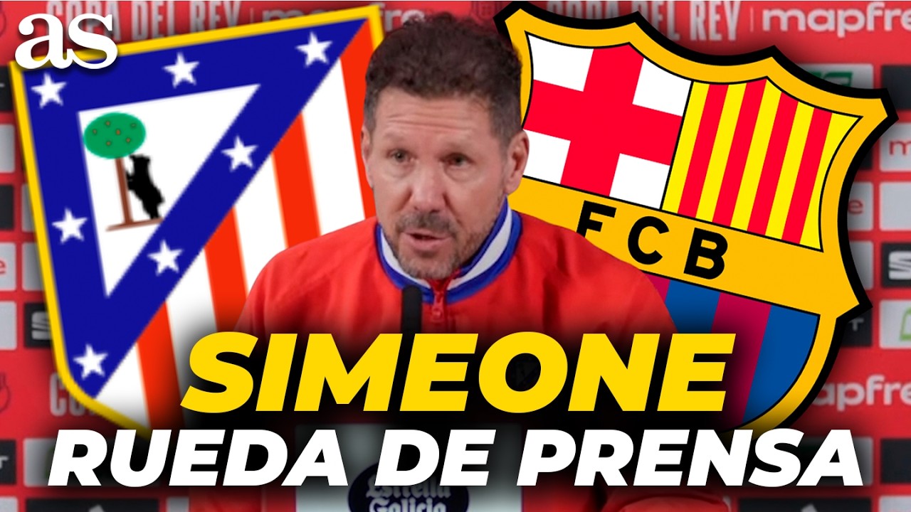 RUEDA DE PRENSA COMPLETA de SIMEONE previa al ATLÉTICO DE MADRID vs FC BARCELONA | Copa del Rey