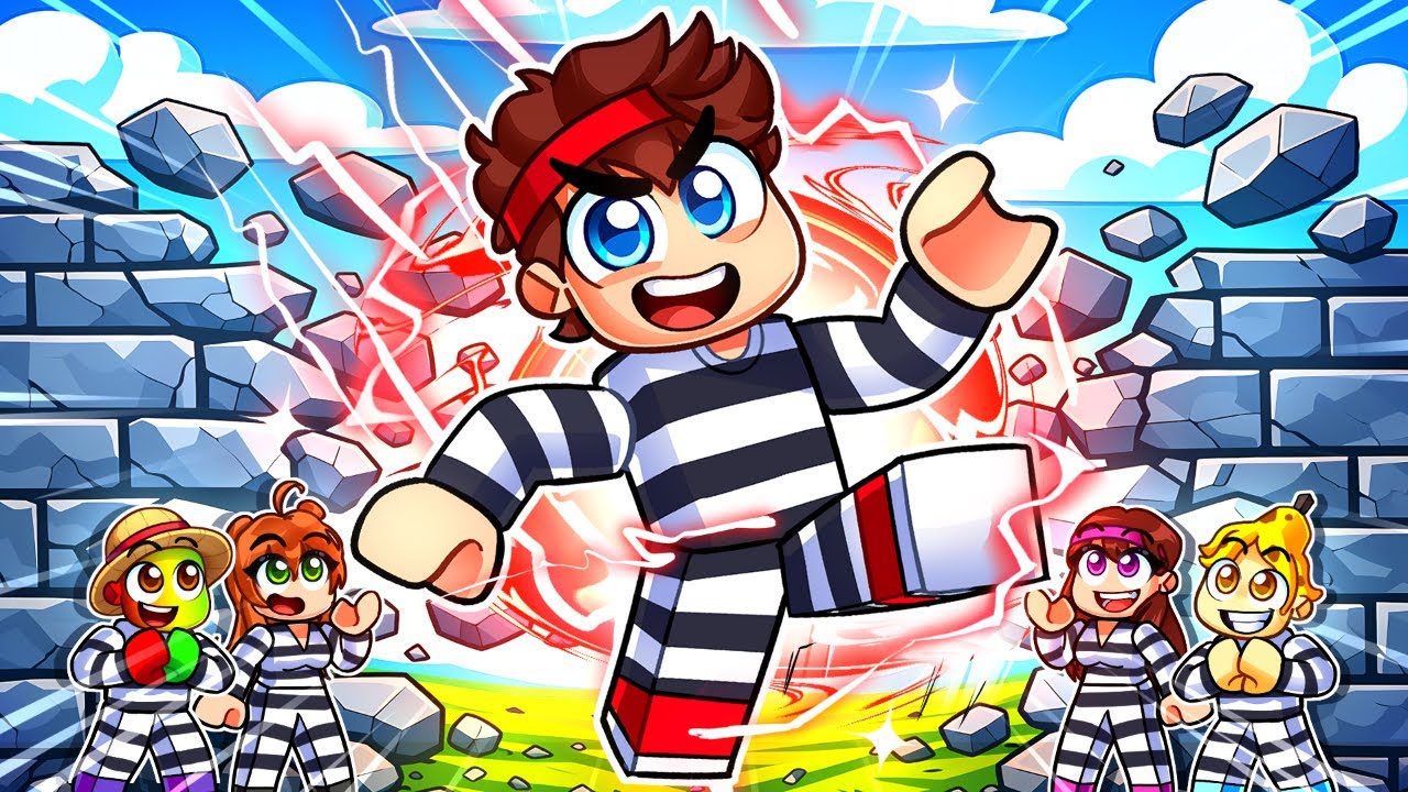 CASSER des MURS pour m'échapper de PRISON sur Roblox !