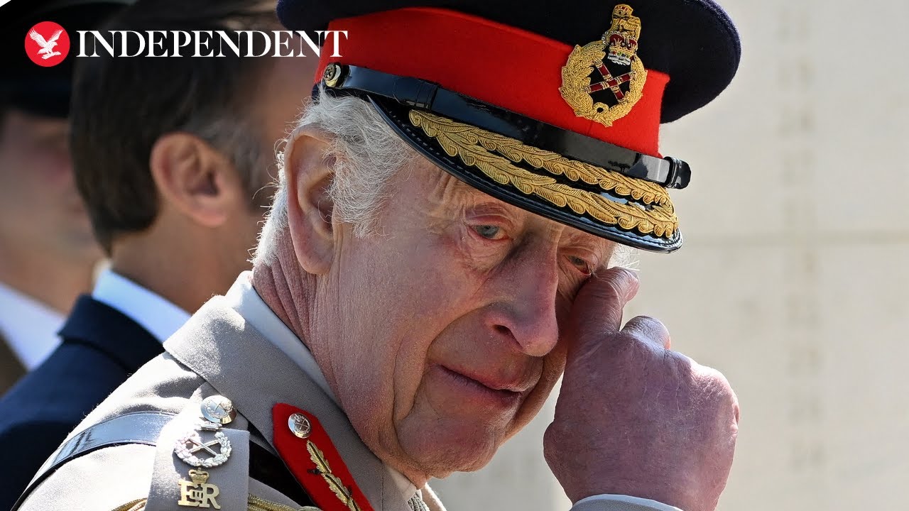 King Charles, President Macron and Rishi Sunak lay wreaths at D-Day 80th memorial event