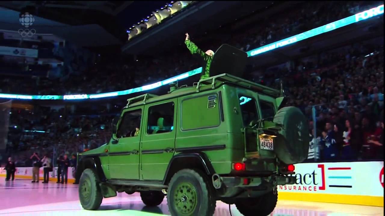 HNIC - Sens vs Leafs - Canadian Forces Night - Feb 1st 2014 (HD)