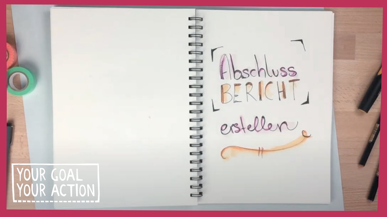 Abschlussbericht erstellen