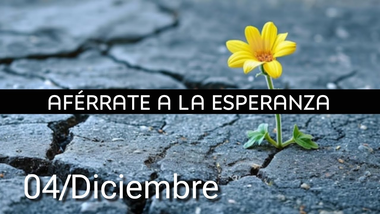 Af&eacute;rrate a la esperanza 04/Diciembre