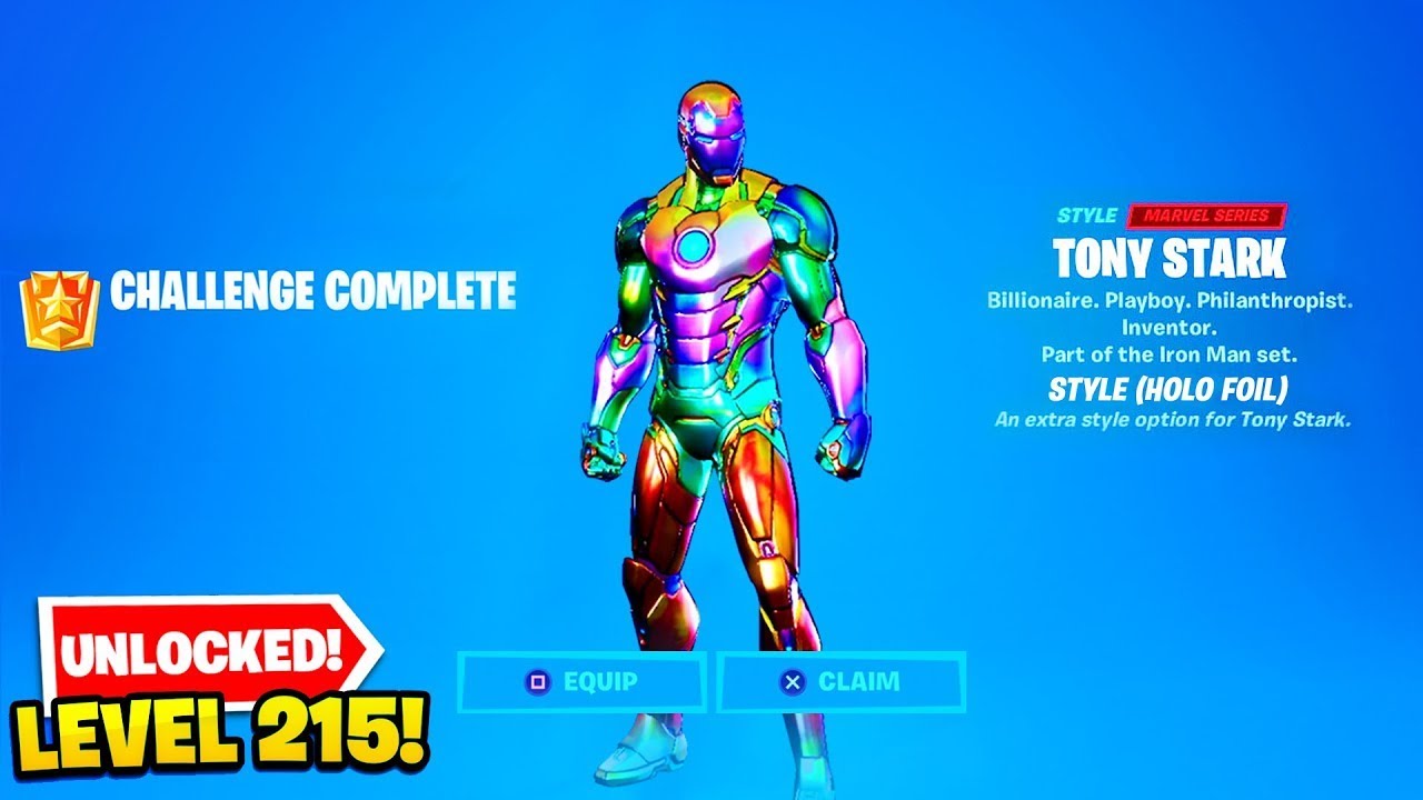 Thick Holo Iron man Skin! Rainbow Ironman Gameplay