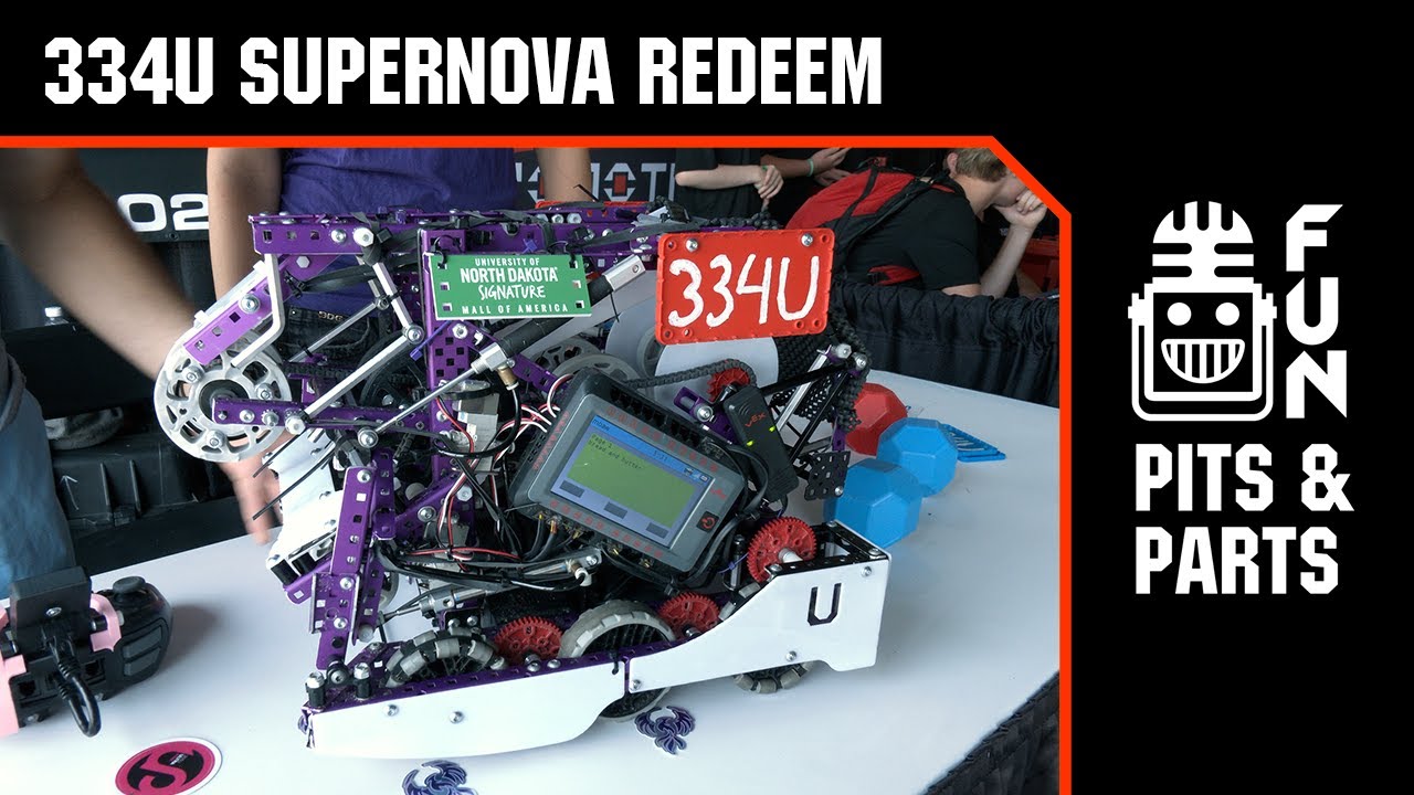 334U Supernova Redeem | Pits & Parts | Push Back Robot #vexrobotics
