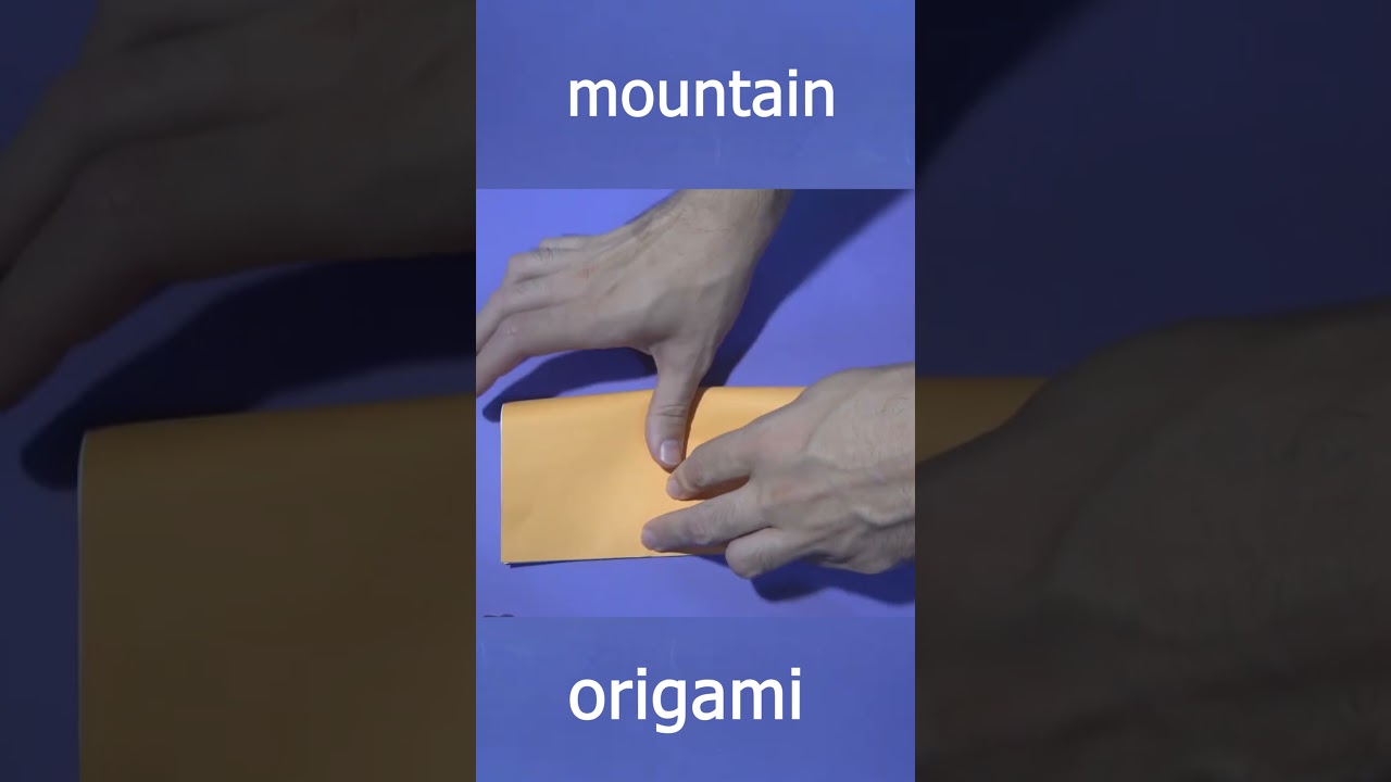 How to make a MOUNTAIN of paper ⛰️ origami mountain #mountain #origami #tutorial #shorts