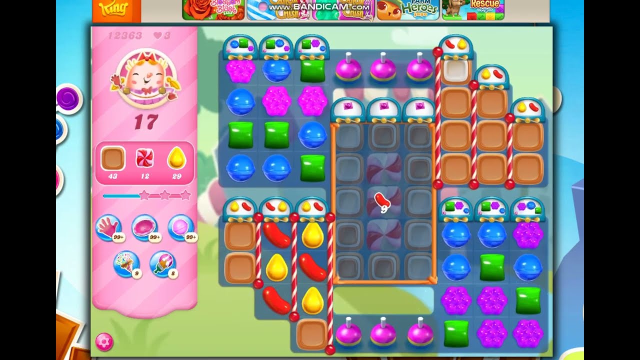 Candy Crush Saga Level 12363 NO BOOSTERS