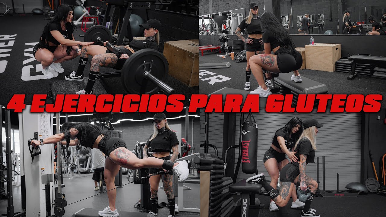 4 EJERCICIOS PARA GLUTEOS CON ALIANYI Y RUSHA | RUTINA COMPLETA PARA AUMENTAR Y LEVANTAR GLUTEOS