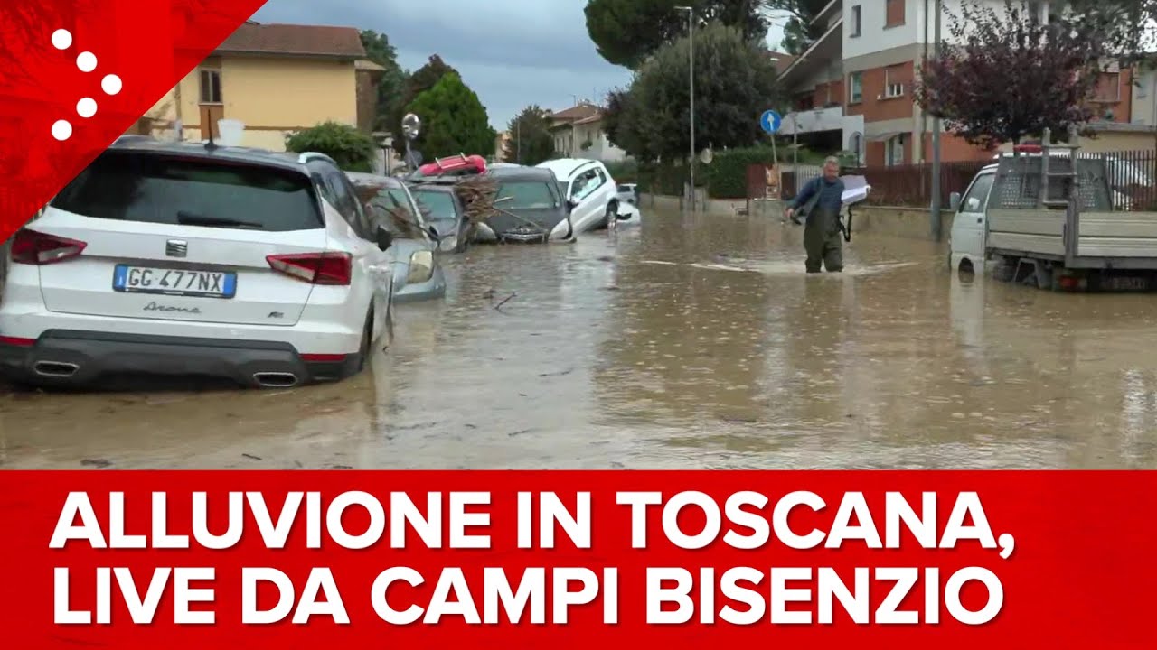 LIVE Alluvione in Toscana, in diretta da Campi Bisenzio, Montemurlo e Figline di Prato