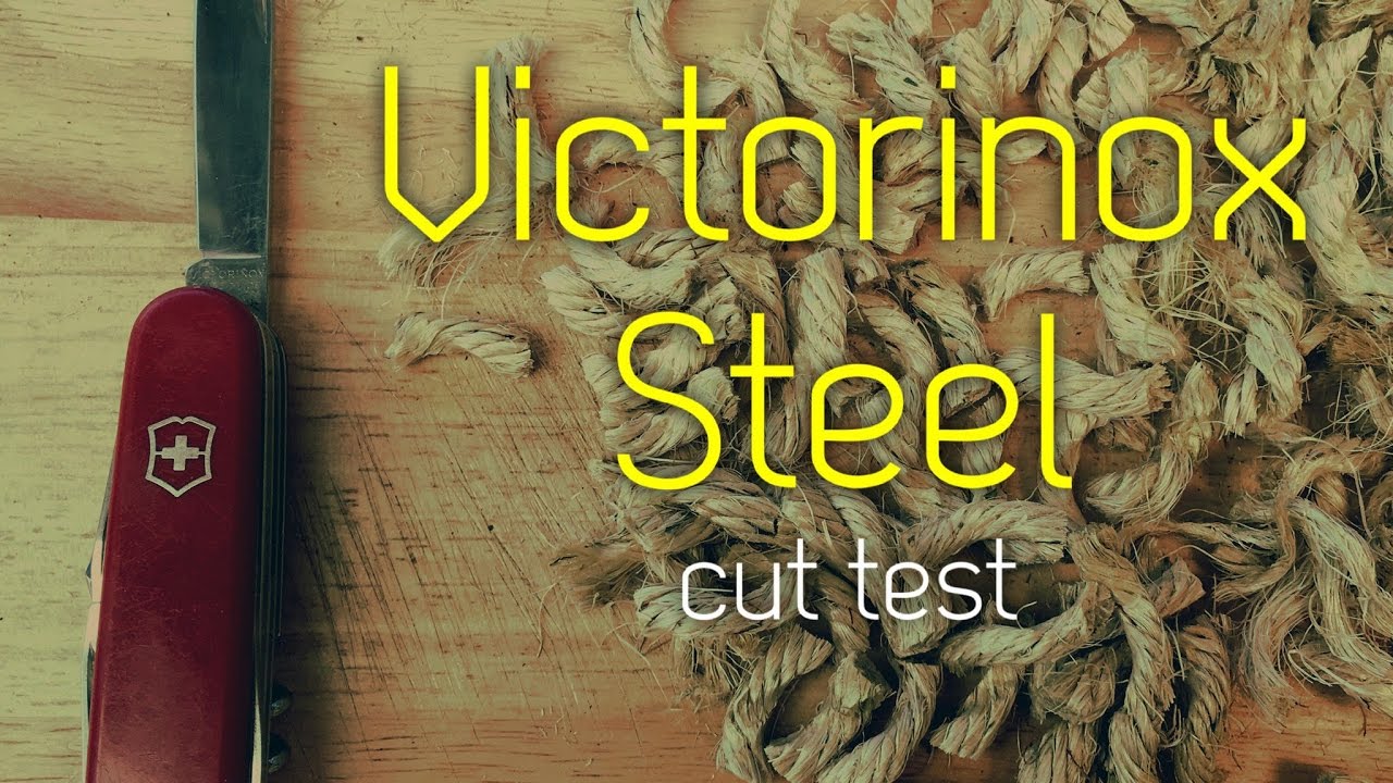 Edge Retention Test! Victorinox Swiss Army Steel - Edge retention not a priority