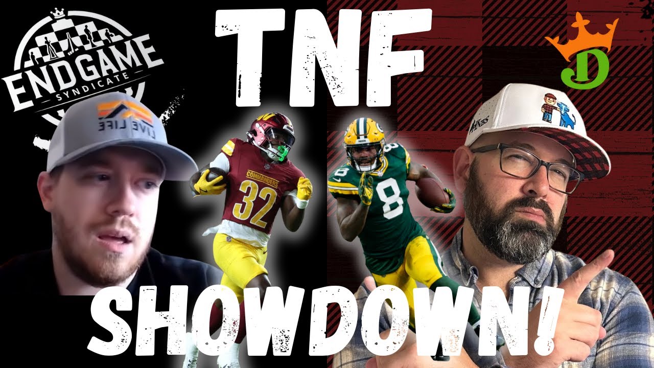 NFL DFS DraftKings Showdown Picks LIVE Early Strategy Commanders-Packers Thursday Night Football