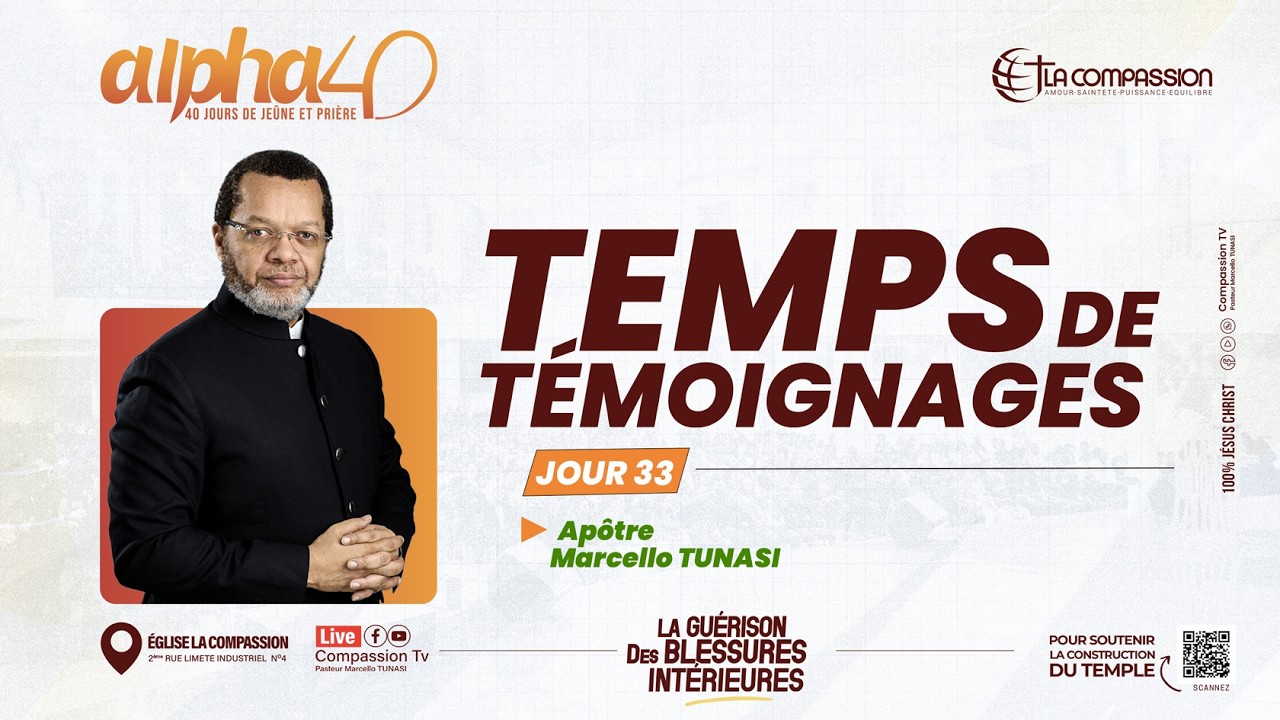 ALPHA 40 JOUR 33 • PAST MARCELLO TUNASI | 13.02.2026