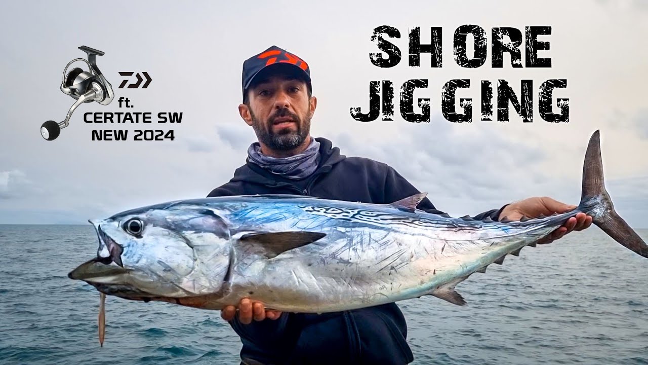 Un'enorme ALLETTERATO pescando a SHORE JIGGING - ft. 2024 CERTATE 5000 SW
