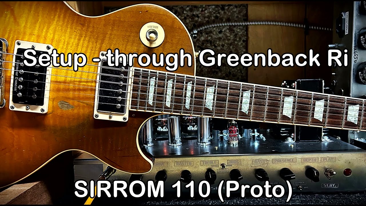 MORRIS ''SIRROM 110'' - Les Paul / Greenback Ri    