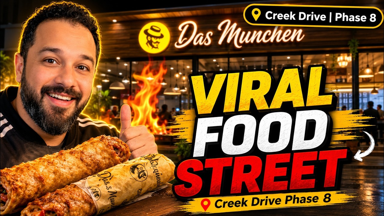 Viral Food Street at Creek Drive Phase 8 | Das Numberi Food | Karachi Street Food Vlog
