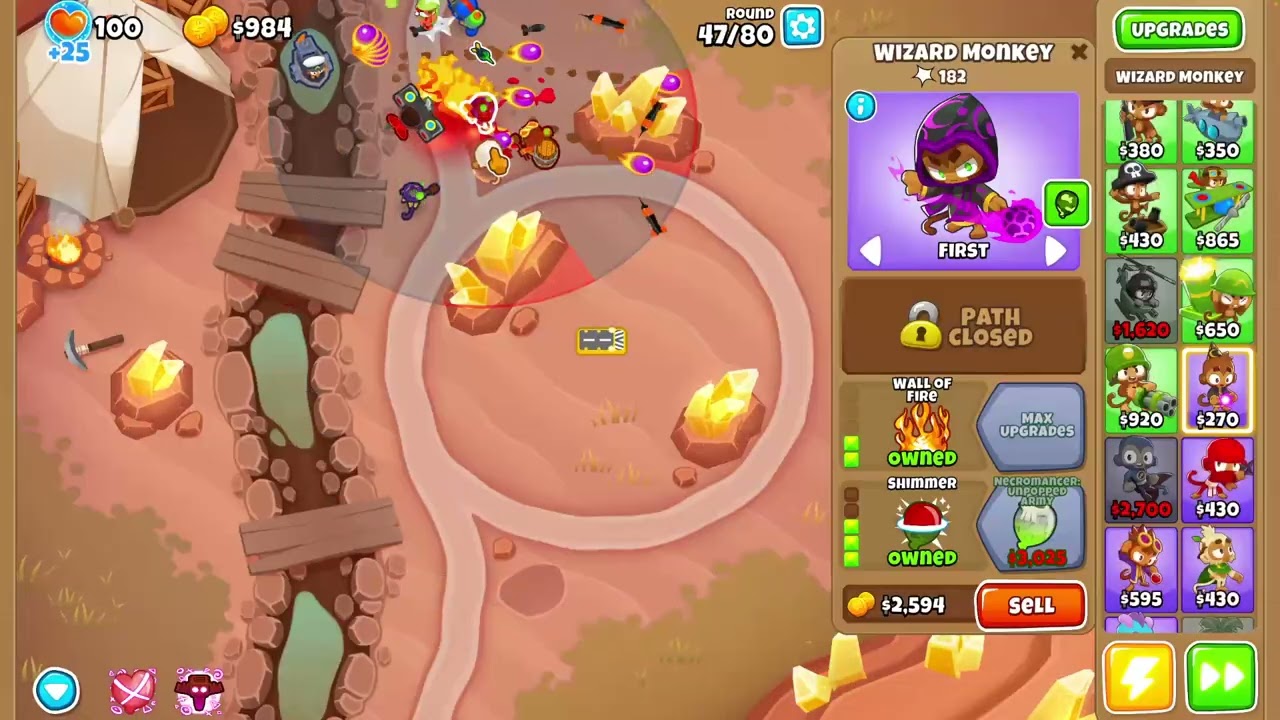 bloons three mines round double hp moabs