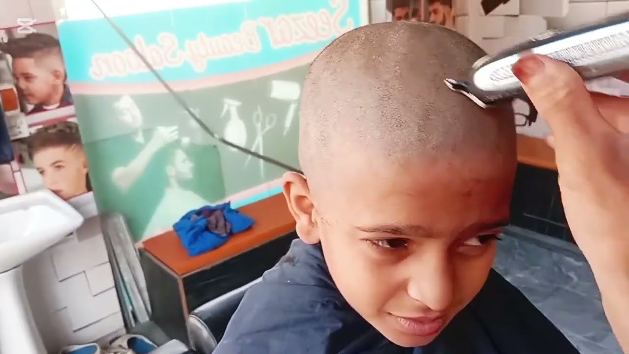 dandruff full skin||head shave|| with machine 🥵 long hair removal dandruff