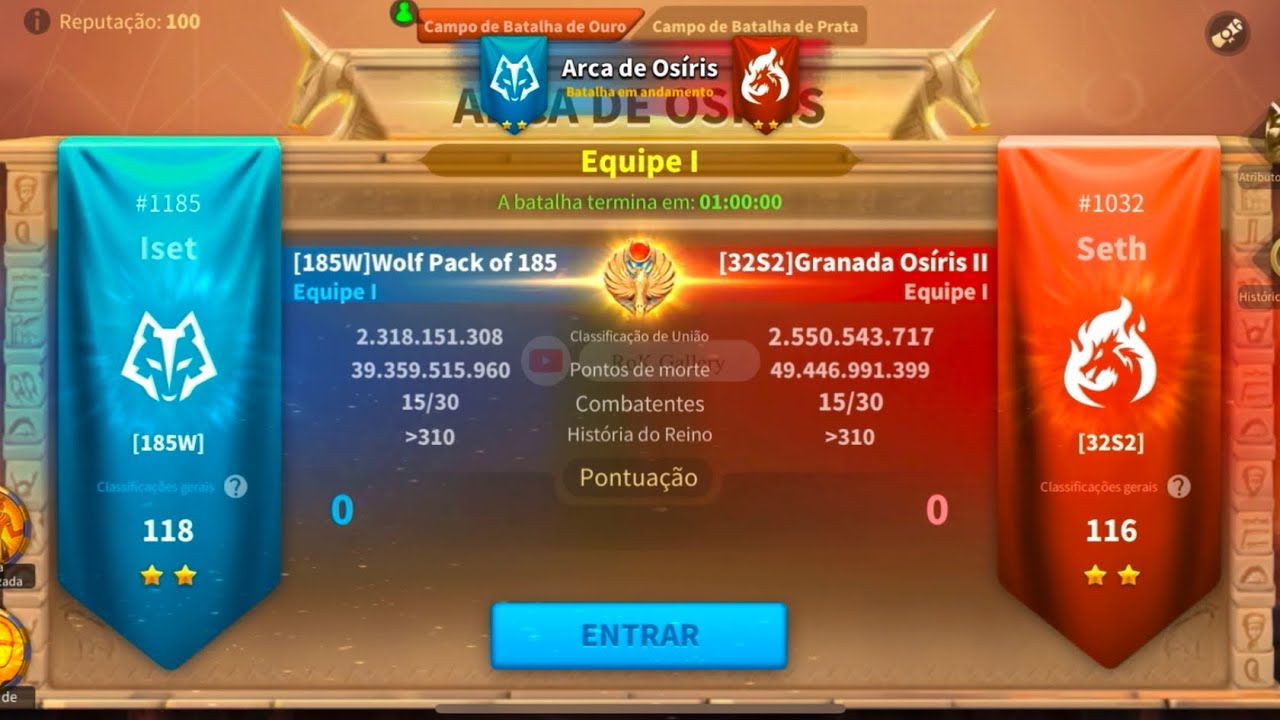 Ark of Osiris #40: [32S2] #1032 vs [185W] #1185 - Rise of Kingdoms