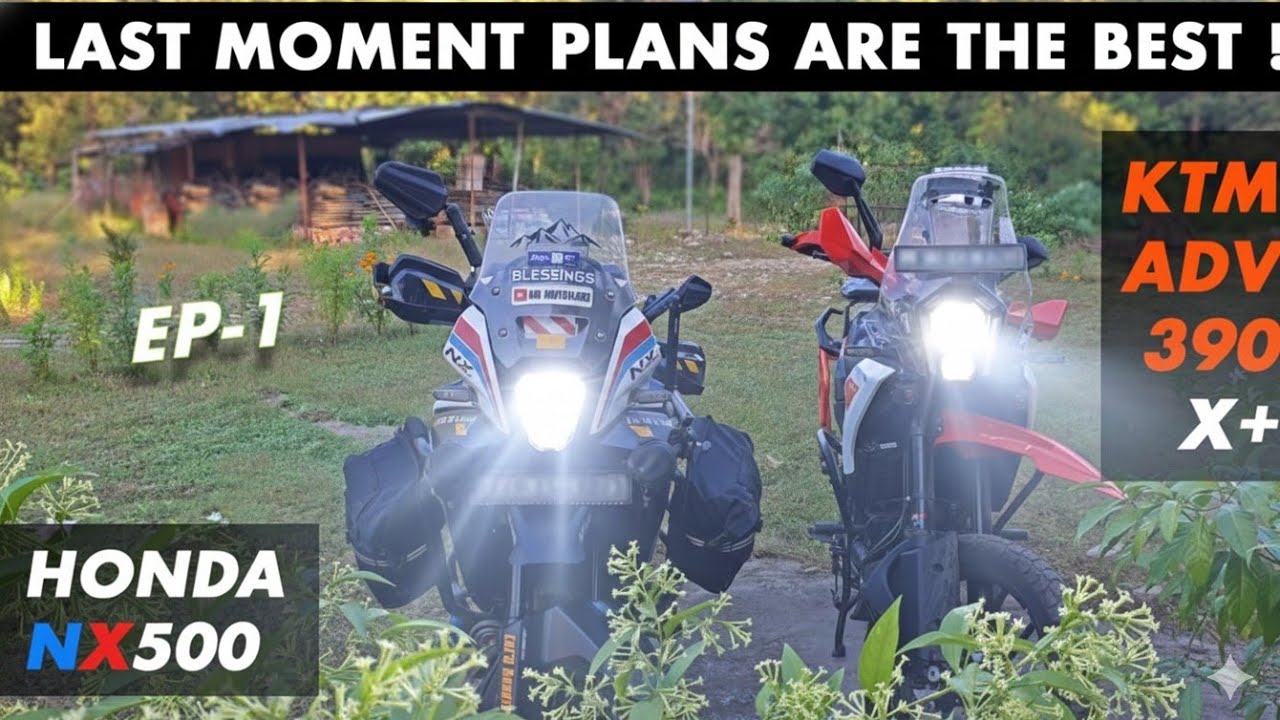 Sudden Unplanned trip to JIM CROBETT [ EP 1 ] #hondanx500 & #ktmadventure390