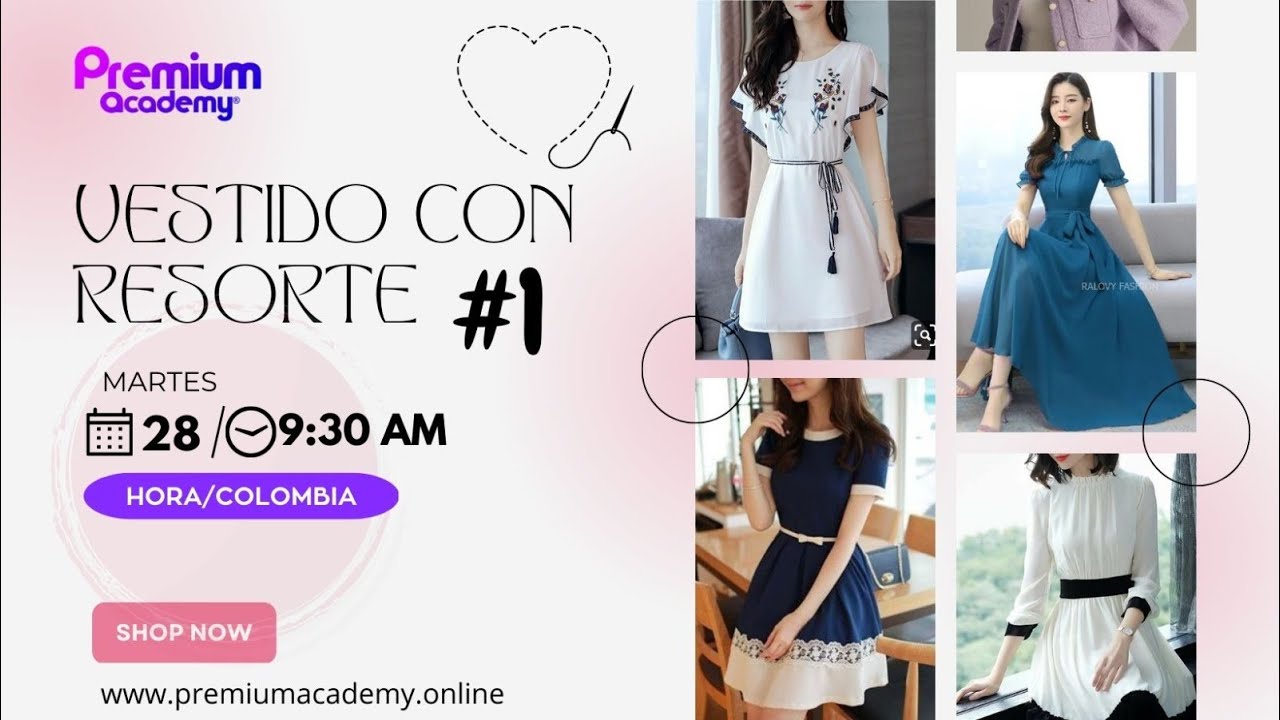 VESTIDO CON RESORTE #1  -  ISABEL VILLAGÓMEZ
