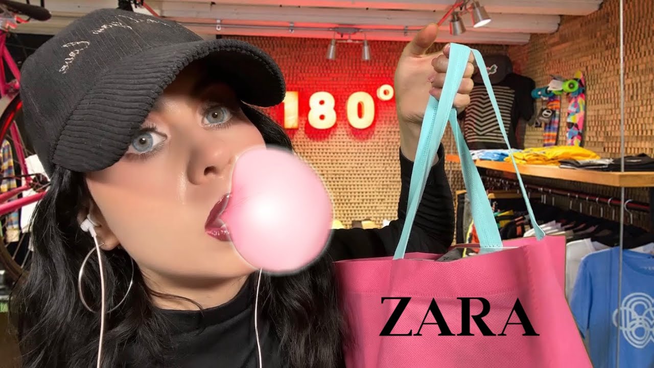 ASMR Vendedora De ZARA / Asmr con chicle