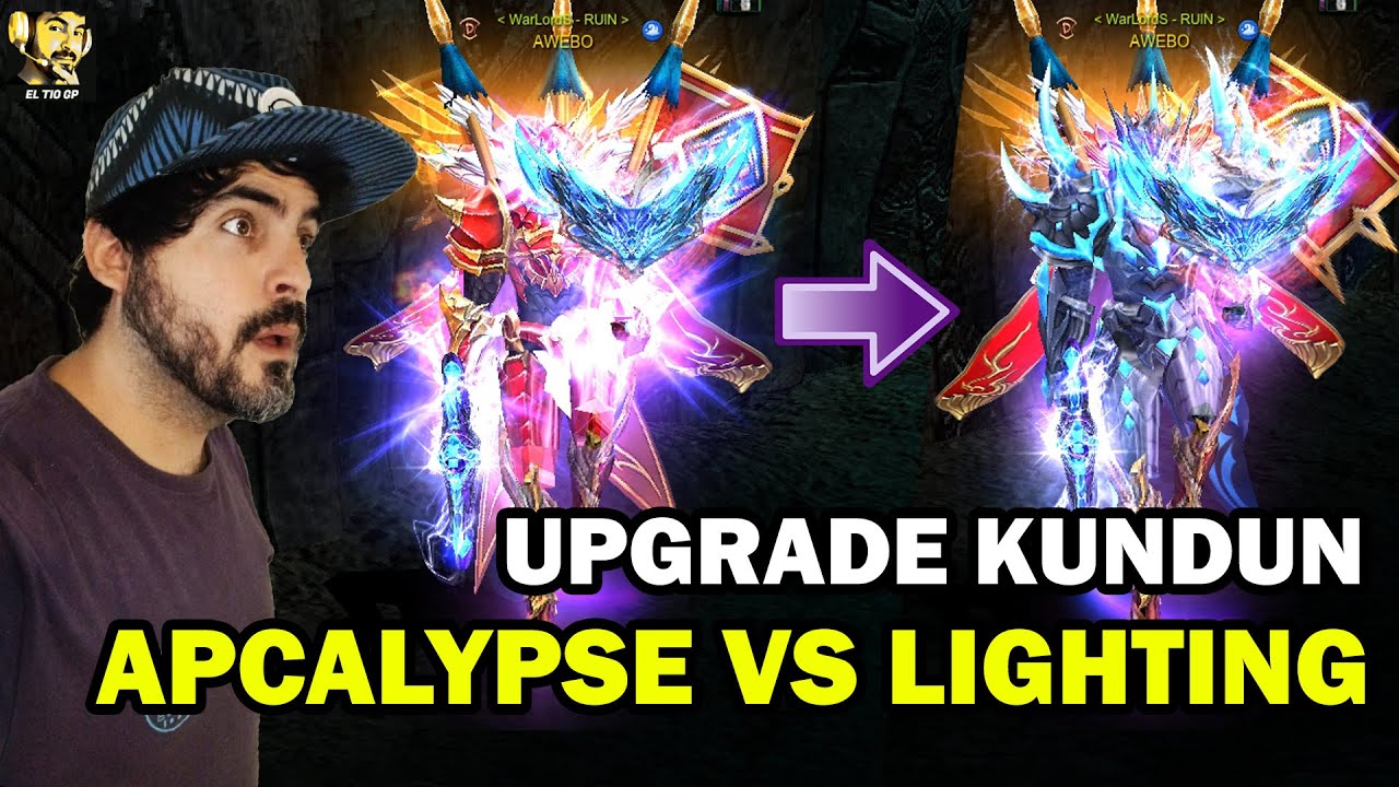 UPGRADE APOCALYPSE VERSUS LIGHTING KUNDUN!🔥🤔l Mu online S20.1.3