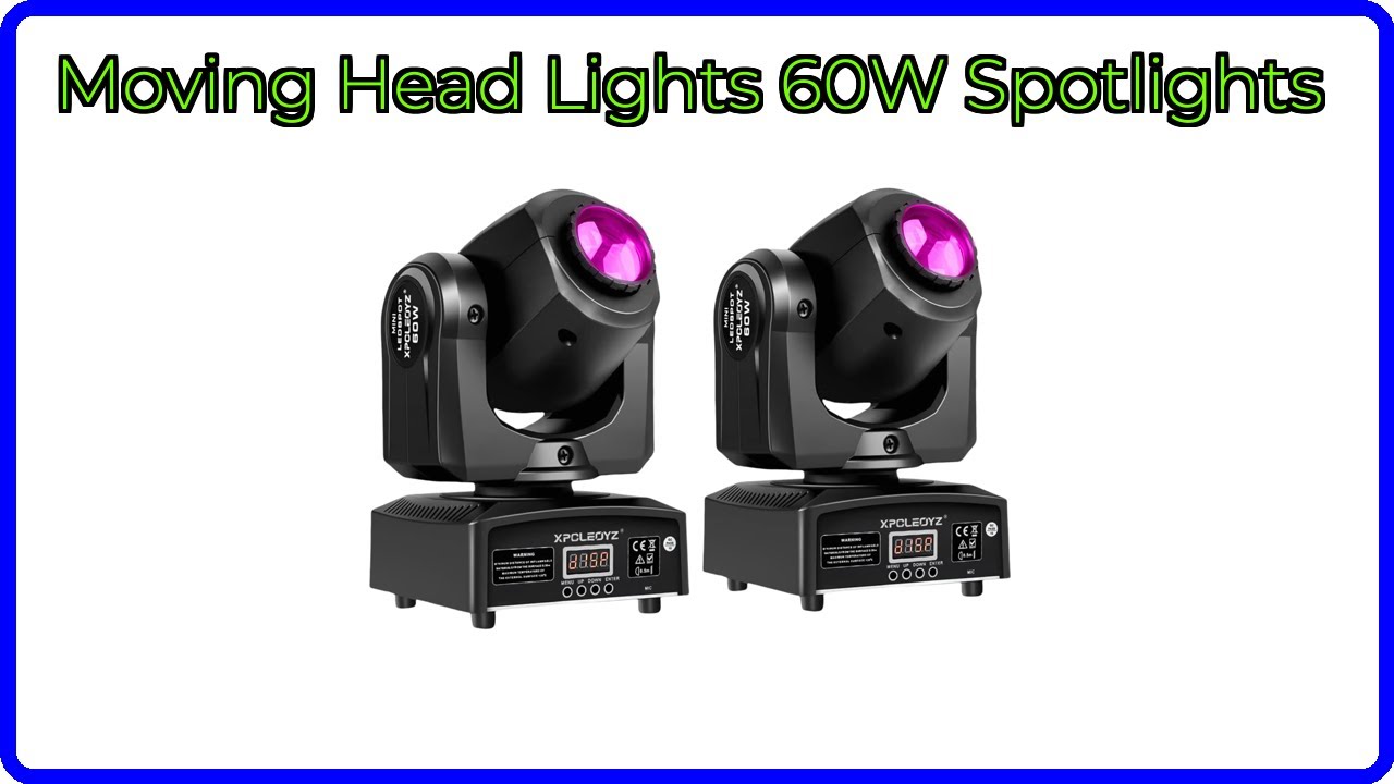 REVIEW (2025): Moving Head Lights 60W Spotlights. ESSENTIAL details.