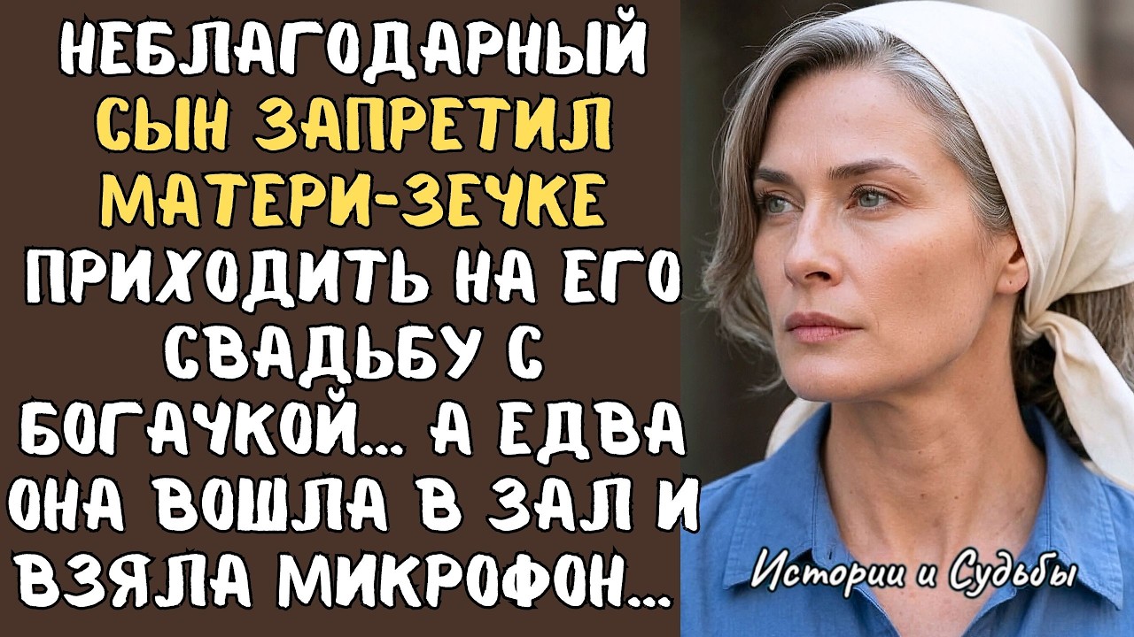 Неблагодарный СЫН запретил матери-ЗЕЧКЕ приходить на его свадьбу с богатой невестой&hellip;А едва она вошла