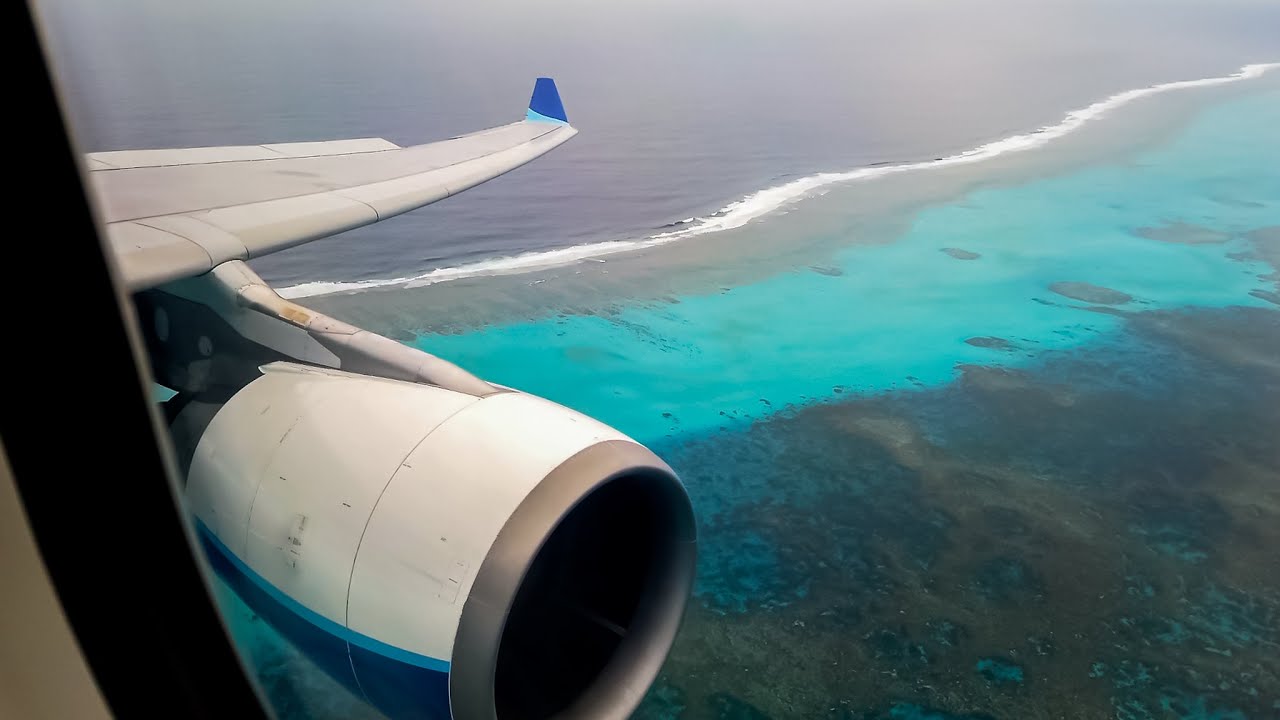 Beautiful arrival into Noumea, Aircalin A330-200