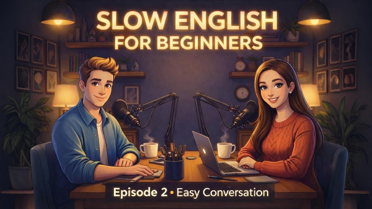 Slow English Conversation for Beginners – Episode 2 | Café Talk, Time, Daily Life & Friendship
