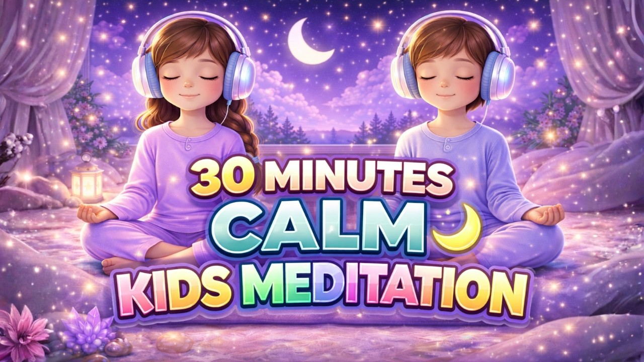 30 Minutes of Calm Kids Meditation 🌙 Relaxing Mindfulness Music for Focus & Peace