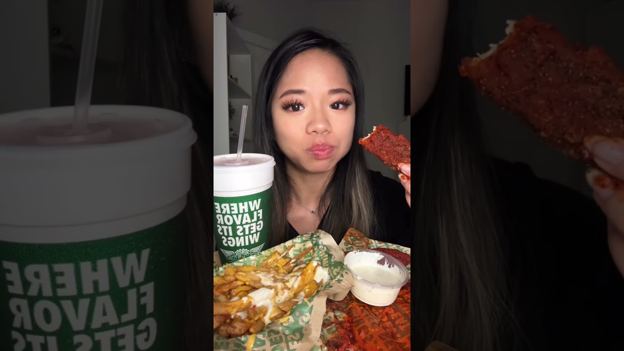 ASMR WINGSTOP TENDERS | Eating Sounds