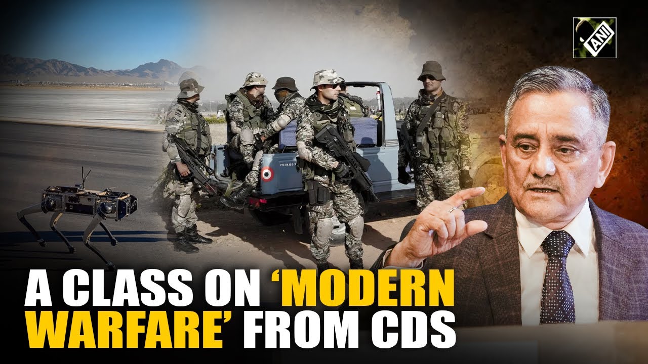 CDS Gen Chauhan highlights ‘3 Key Trends’ reshaping Modern Warfare, shift in human-machine warfare