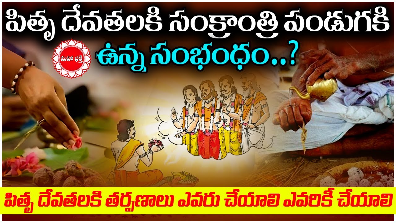 పితృ దేవతలకి  సంక్రాంత్రి పండుగ కి ఉన్న సంభంధం, పితృ దేవతలకి తర్పణాలు ఎవరు చేయాలి ఎవరికీ చేయాలి