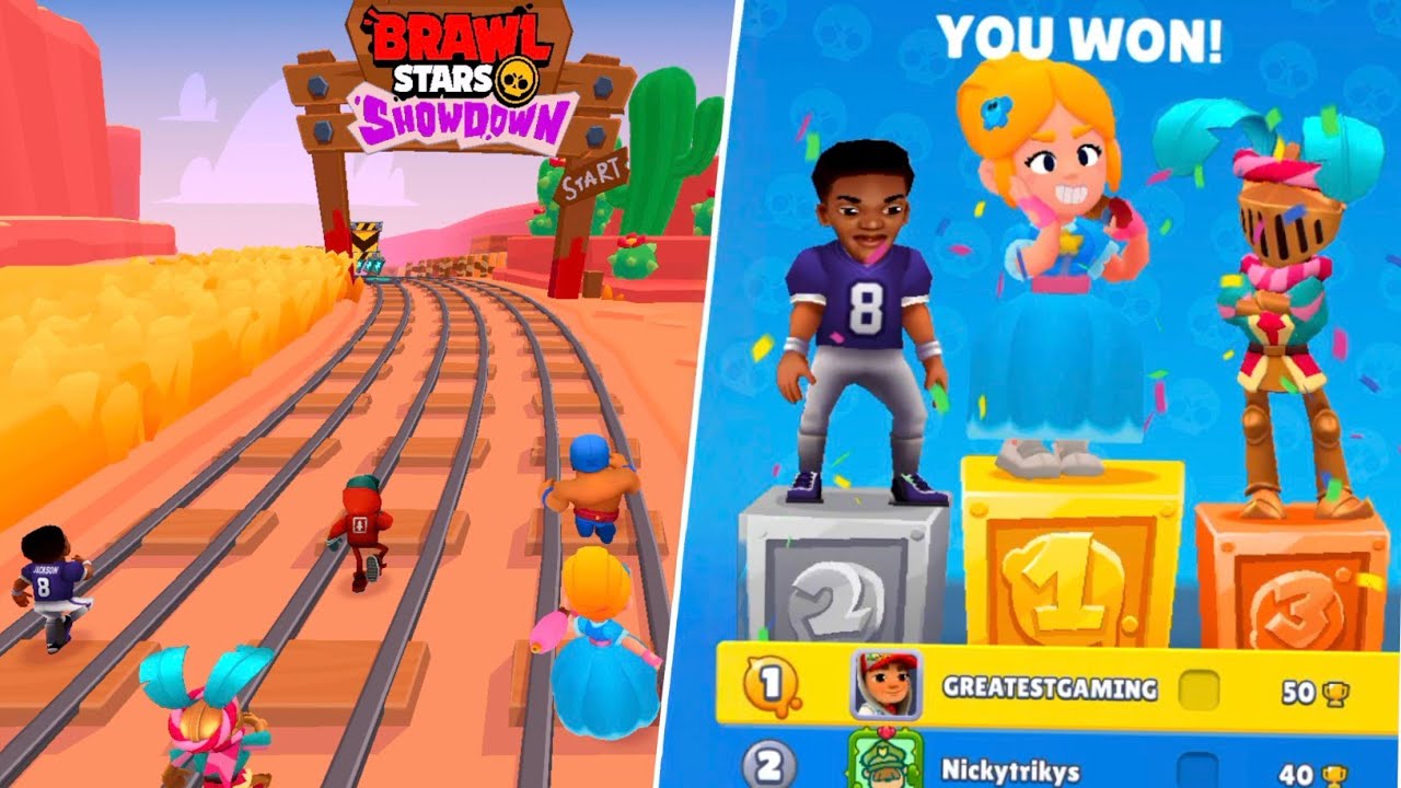 Subway surfers showdown Versus Race Mode I Brawl Stars 2025