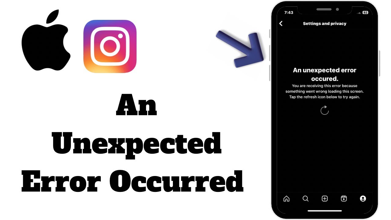 Fix An Unexpected Error Occurred On Instagram iPhone