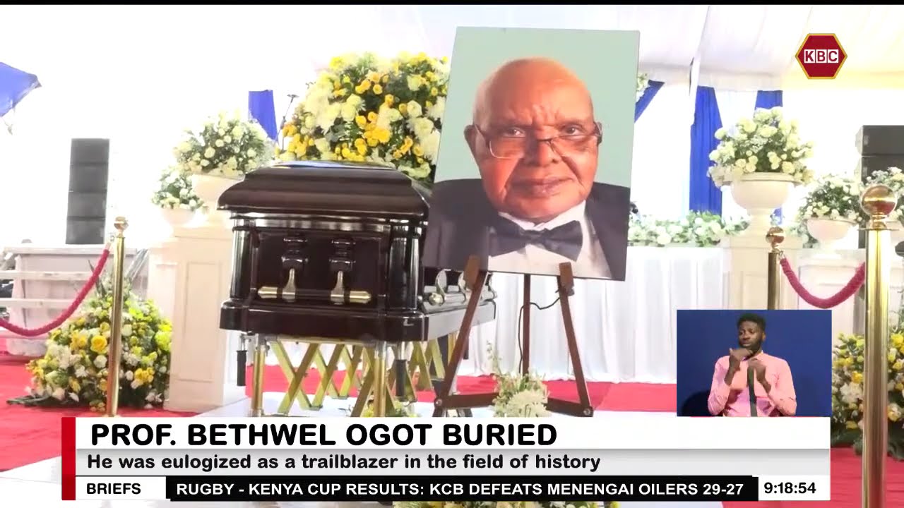 Prof. Bethwel Ogot laid to rest at his home in Gem, Siaya County