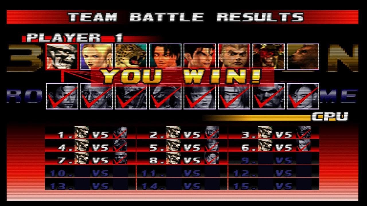 Team Battle Mode Part 44 - Tekken 3 PS 5 Gameplay
