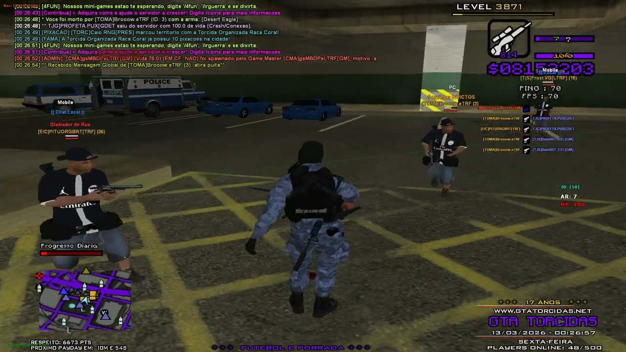 trf matando no spawn kk