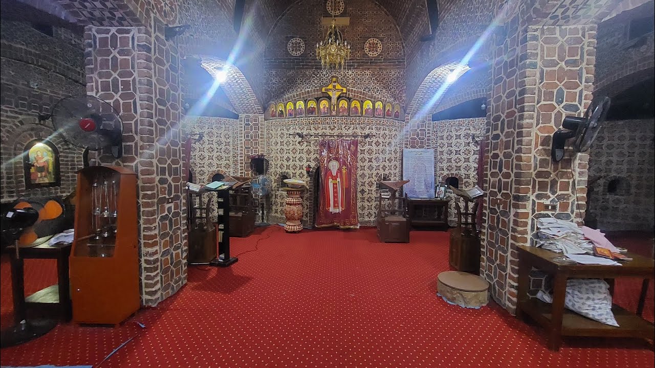 دير الانبا آور بالفيوم ،من أروع الاديرة من حيث زخرفة المباني والنقوش 🙏❤️