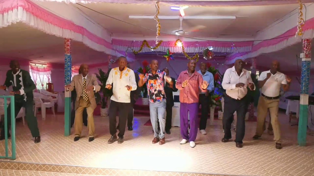Men dancing for Jesus