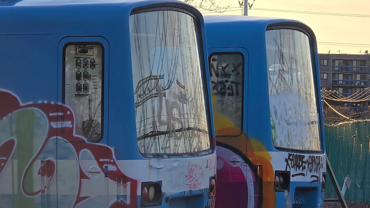 MR-63 Montreal Metro trains still outdoors in the LaSalle sector of Montreal - April of 2025 🚇