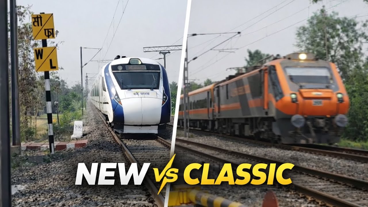 Vande Bharat vs Amrit Bharat Express | New vs Classic Power 🚆