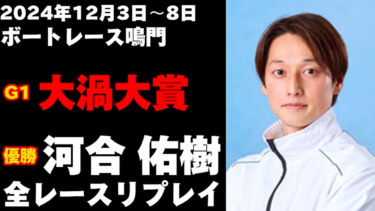 【河合佑樹】G1 大渦大賞 全レースリプレイ【ボートレース】