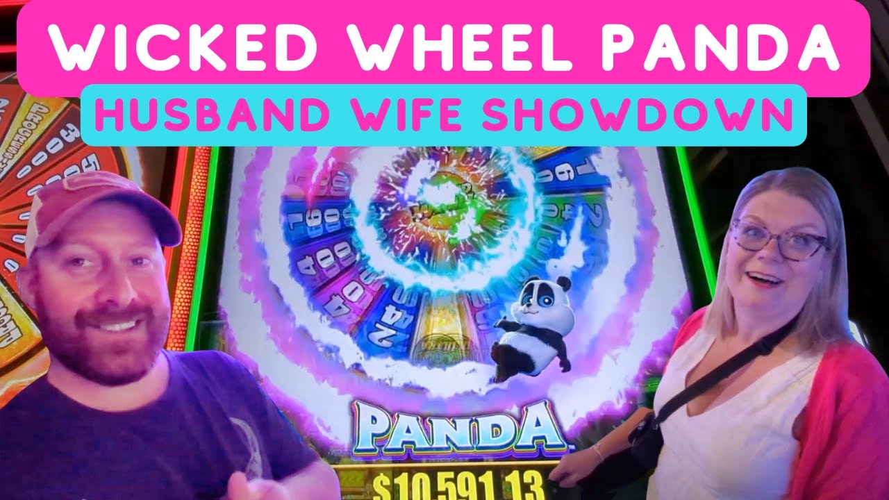 WICKED WHEEL PANDA 🐼 Husband Wife SLOT SHOWDOWN!  🎰  MANY PROGRESSIVE WINS - Do we give it BACK?
