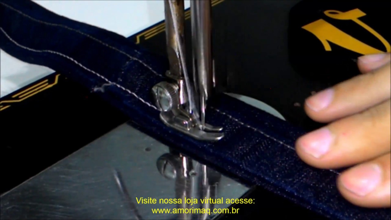 Como Ajustar Máquina Vigorelli Pretinha Para Costurar Jeans Tecido Grosso!